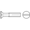 Toolcraft Countersunk screws M10 25 mm slotted (100 Screws per piece)