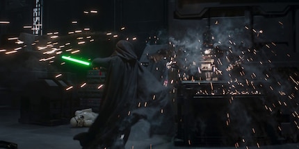 Le combat de Luke dans les couloirs du Croiseur est magique.