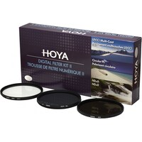 Hoya Digital Filter Kit II (UV, CIR-PL & ND8) Filterset (72 mm, Filtre gris neutre, Filtre polarisant, Filtre UV)