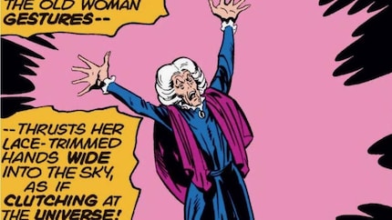 The witch in the comics does look a bit... older.
