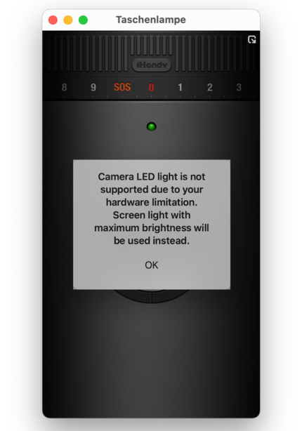 A useless yet available flashlight app.