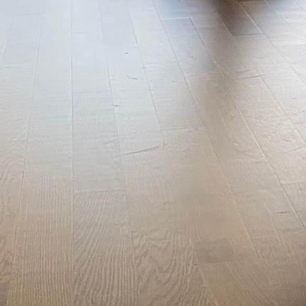 Le SpeedPro Max Aqua Plus fait ce qu'il est censé faire : le parquet avant le passage de l'appareil...