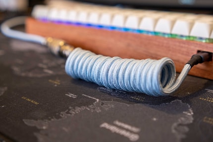 My first DIY coiled cable – not quite the way I imagined it.