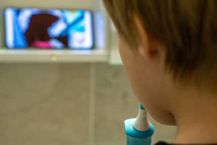 La Sonicare for Kids en action.