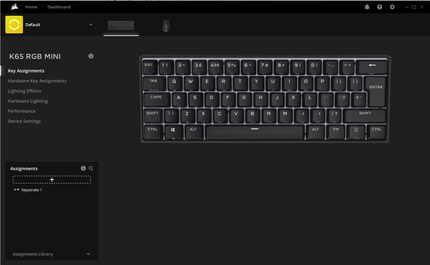 Le logiciel iCue permet de réaliser de nombreuses personnalisations.