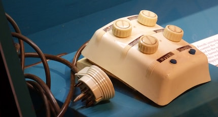  A remote control from the defunct German manufacturer Saba.