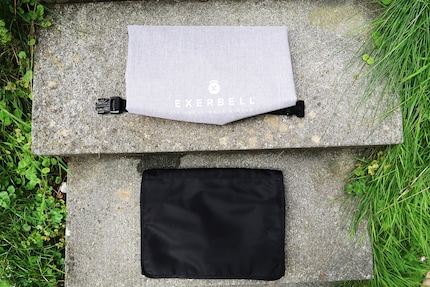 L’Exerbell et la trousse de toilette passent dans n’importe quel sac.
