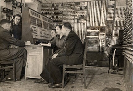 Team members in front of MESM.