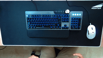 Soulever le clavier pour le déplacer ne fonctionne pas vraiment.