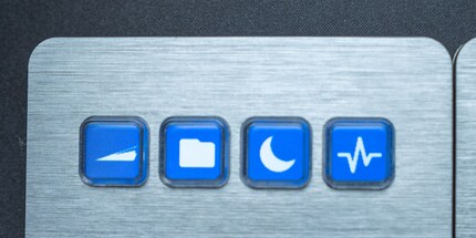 Les touches macro en haut peuvent même être personnalisés avec vos propres icônes.