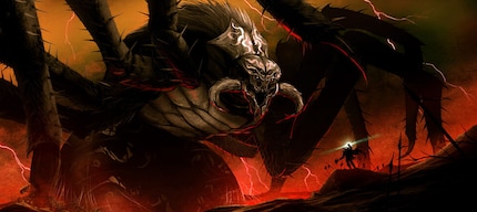 Ungoliant, ancêtre de Shelob (Arachne), cette araignée géante que Frodon et Sam rencontrent dans les livres et les films.