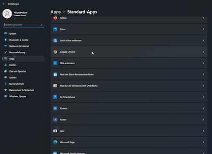 Sur Windows 11, le menu des paramètres des applications par défaut contient un aperçu de toutes les applications au lieu des catégories habituelles.