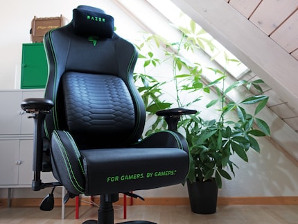 Le logo Razer est caché sous le coussin du cou.
