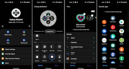 De nombreux réglages peuvent être effectués directement depuis le smartphone.