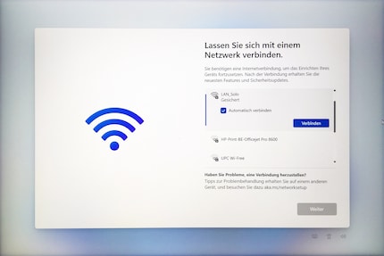 Si vous ne vous connectez pas à un réseau WiFi, la configuration initiale ne pourra pas se poursuivre.
