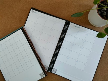 Les premières pages du carnet sont structurées. La version Panda met à disposition plus de pages prédéfinies pour documenter vos objectifs personnels et votre développement.