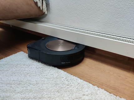 Röbi est allé se coincer sous le radiateur.