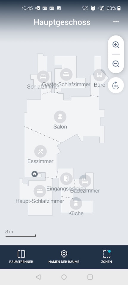 La carte de notre appartement.