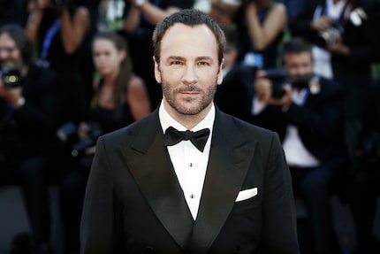 Le créateur de mode Tom Ford en 2016 au Festival du film de Venise. Shutterstock.