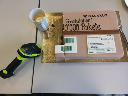 Célébration du 10 000e colis à Krefeld...