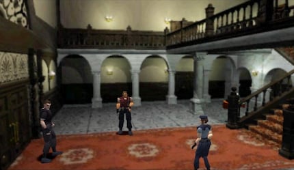It all begins in this hall at the Spencer estate.