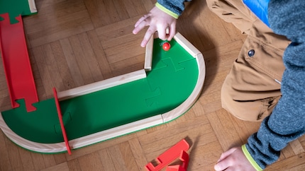 Pitch & Plakks: you can build new courses over and over again with the individual parts.