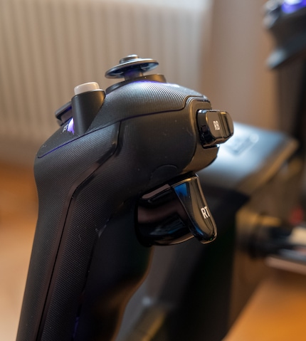 The trigger and bumper are borrowed from the X-Box controller.
