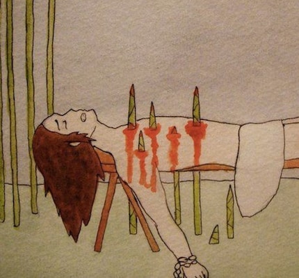 That's kind of what bamboo torture looks like.