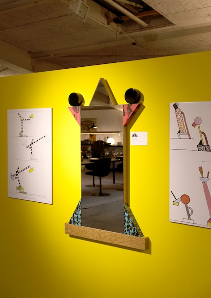 Miroir Sottsass « Diva » : Les cercles ont un but purement décoratif