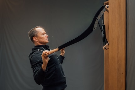 Swiss made: Mike Schrag at the Eisenhorn, the result of years of development.