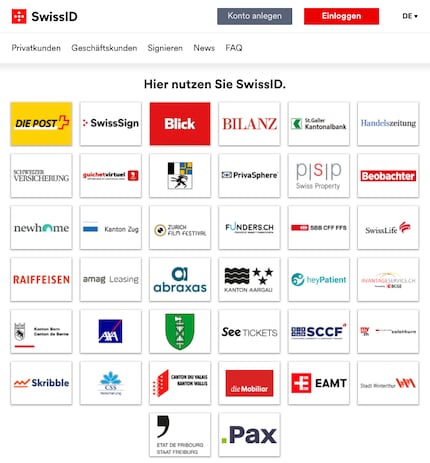 Clients SwissID au 2 février 2022