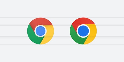 The blue element in the centre is significantly bigger.
