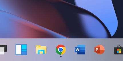 The Chrome icon on Windows 11.