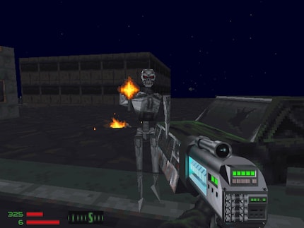 Lange vor Fallout setzt sich Howard in The Terminator: Future Shock bereits mit dem Design postapokalyptischer Welten auseinander.