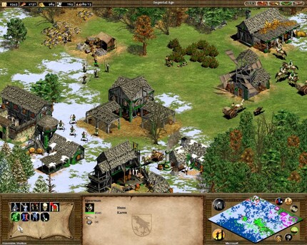 Une capture d'écran d'un prototype d'« Age of Empires 2 ».