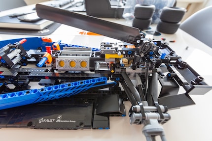 Engine, differential and suspension.