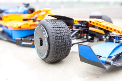 The tyres might be made for rain, but the stickers are not.
