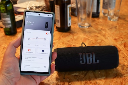 L'application JBL avec égaliseur.