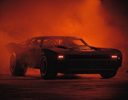 An early design sketch of the Batmobile