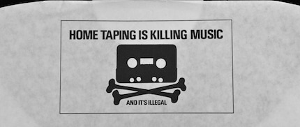 Le logo sur une pochette de disque.
