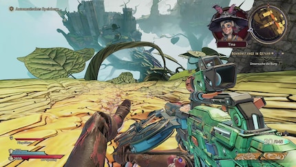 Die verschiedenen Level sind sehr abwechslungsreich gestaltet. Hier rutschen wir zum Beispiel eine Bohnenranke entlang zum nächsten Levelabschnitt. - Quelle: PC Games