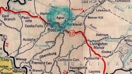 Agloe, une ville fictive de l'État de New York Photo : Omnictionary