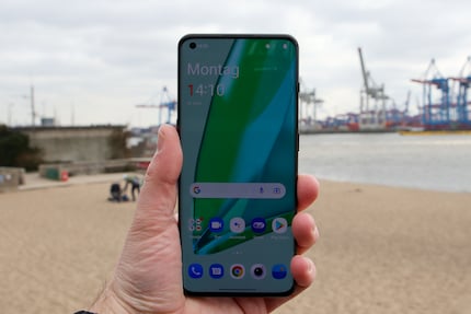 A large smartphone with a large display.