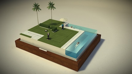 « Hitman GO » possède également un design de type jeu de plateau.