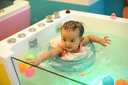 Did you think I’d invented the baby spa concept? Nope. It actually already exists in Switzerland.