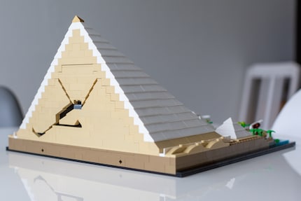 The chamber system inside the pyramid.