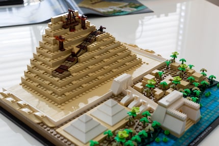 Under construction: The Great Pyramid of Giza.