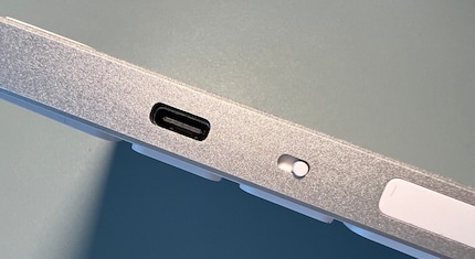 The recess for the USB-C port in the aluminium body. This is where it falls short on precision.