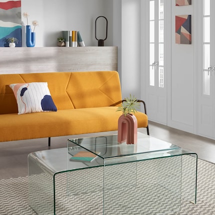 Dimensionen: 184 x 55 x 79 cm | Material: Kunststoff, Stahl | Bild: Kave Home