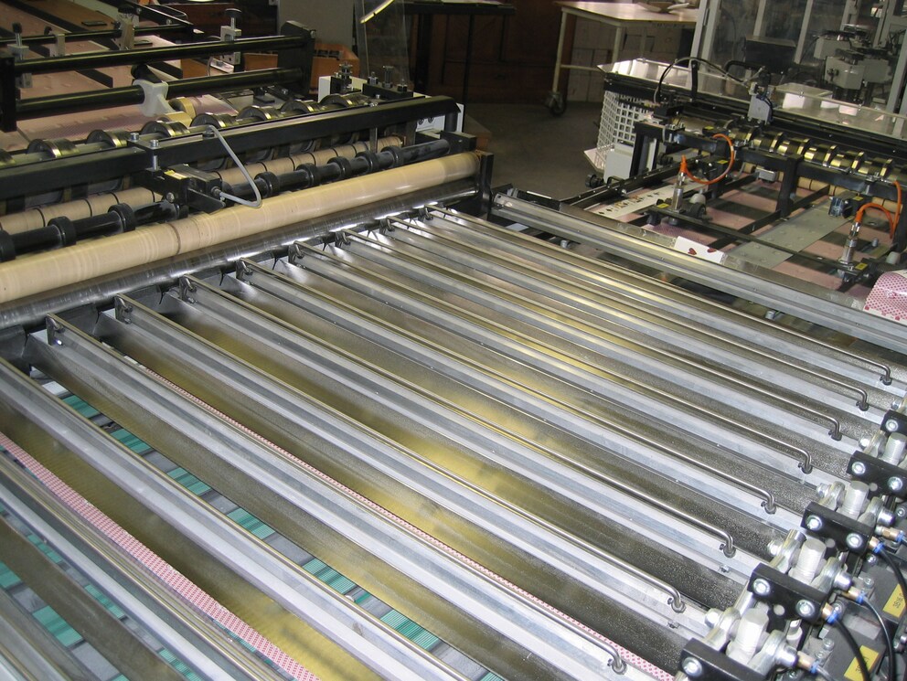 The card cutting machine.